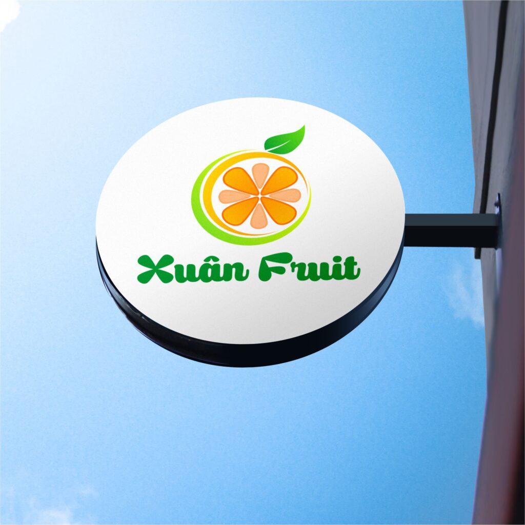 Mockup Logo Xuan Fruit