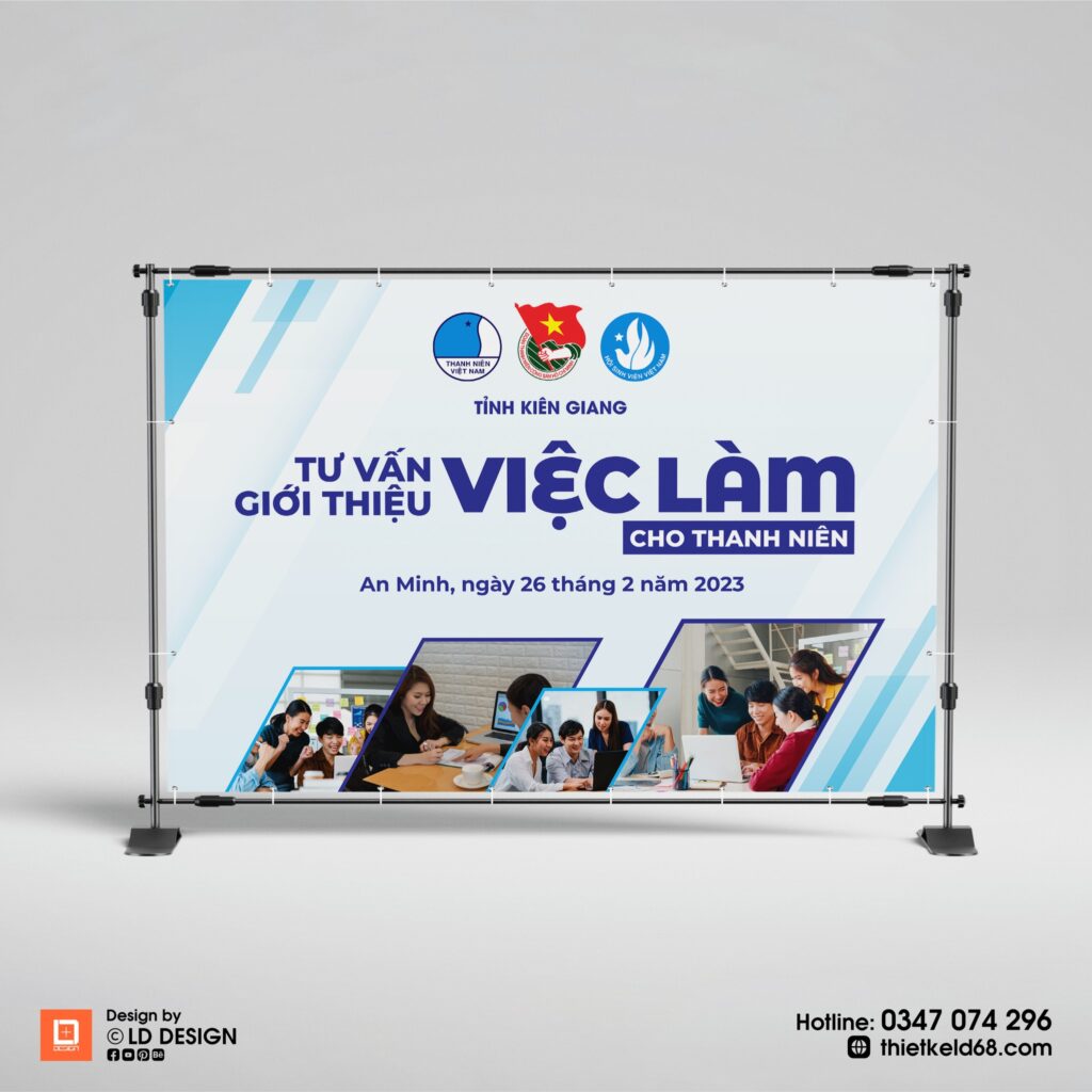 Backdrop Tu van gioi thieu viec lam